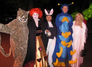 Group photo of Alice in Wonderland costumes